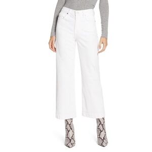 Women's White Corduroy - Cropped Alexa